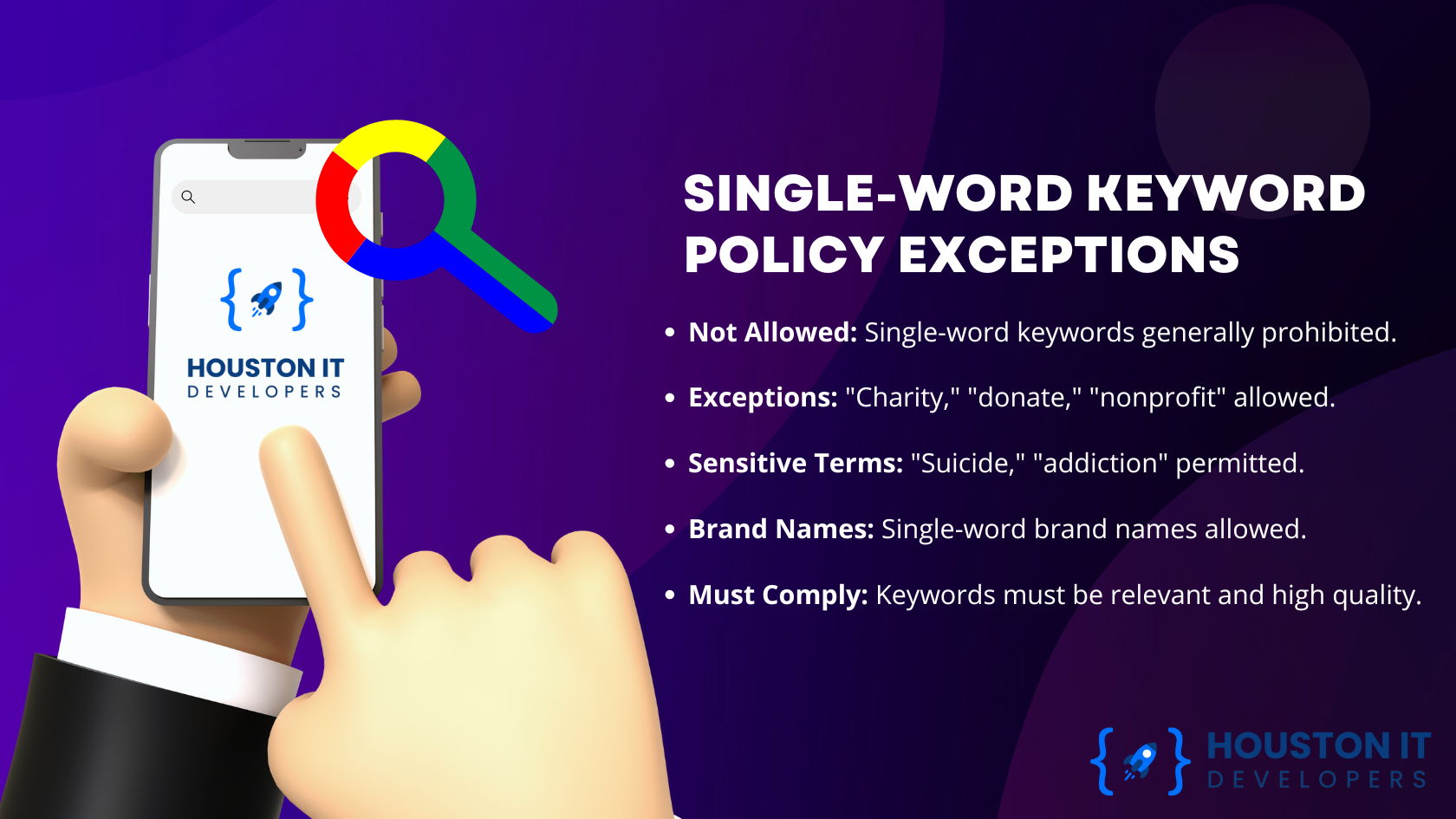 Single-Word Keyword Policy Exceptions Graph